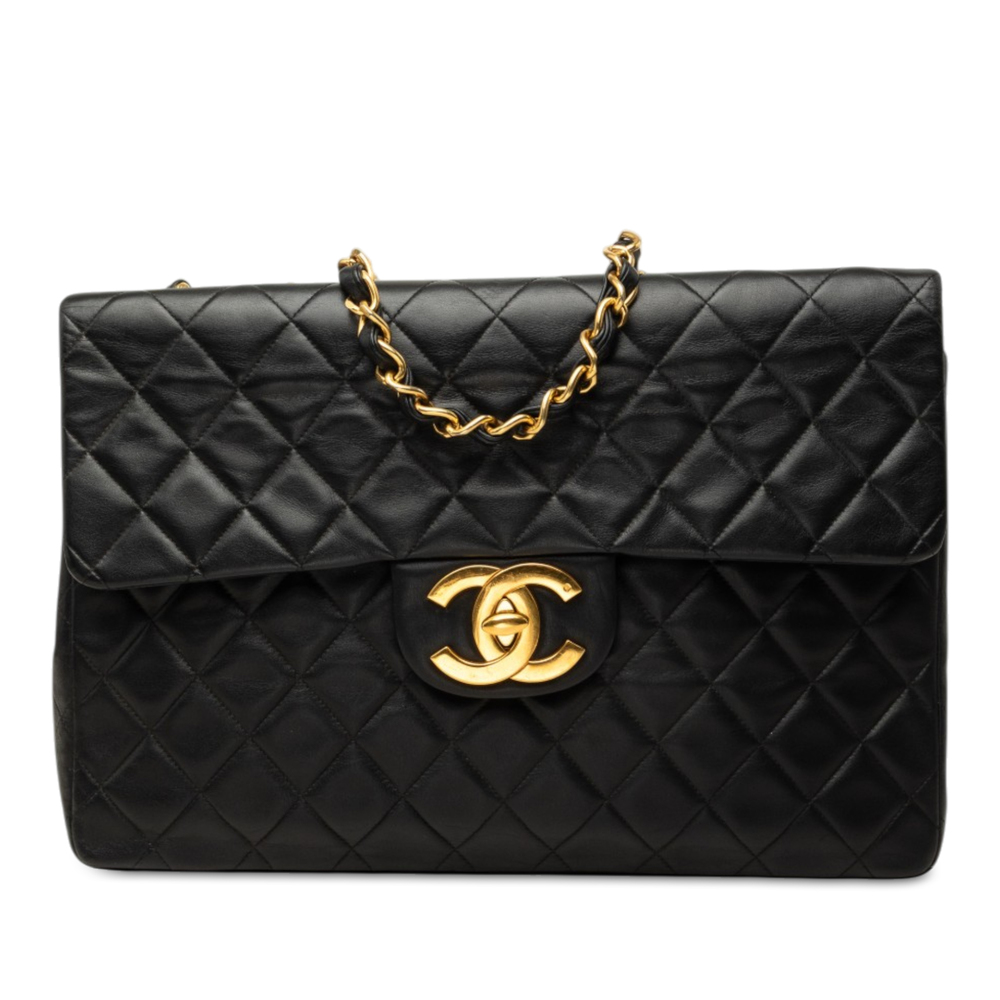 Pre-Loved Chanel Maxi XL Classic Lambskin Single Flap
